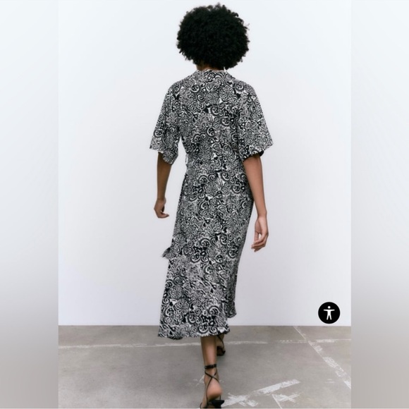 PRINTED SHIRT DRESS - Picture 4 of 5